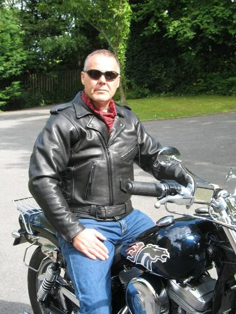 HL10888NKD Authentic Highway Patrol Leather Jacket Black Hardware Kidney Back