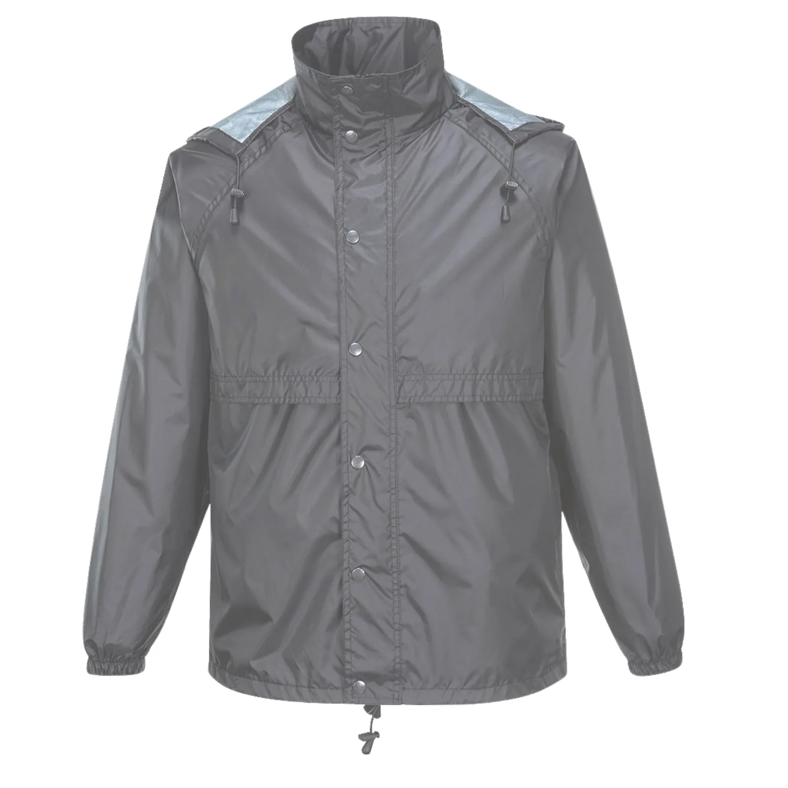 HUSKI STRATUS RAIN JACKET Waterproof Workwear Concealed Hood Windproof Packable