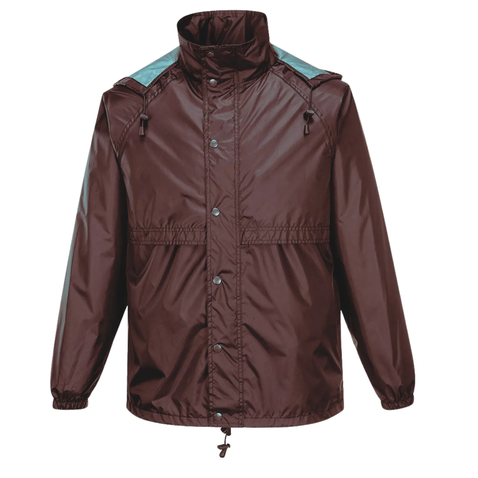 HUSKI STRATUS RAIN JACKET Waterproof Workwear Concealed Hood Windproof Packable