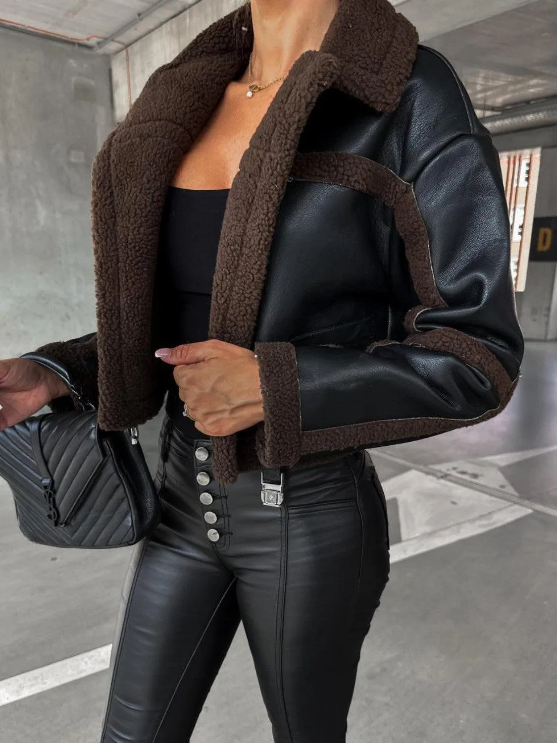 itsShirty Women's Turn-Down Collar Winter Jacket