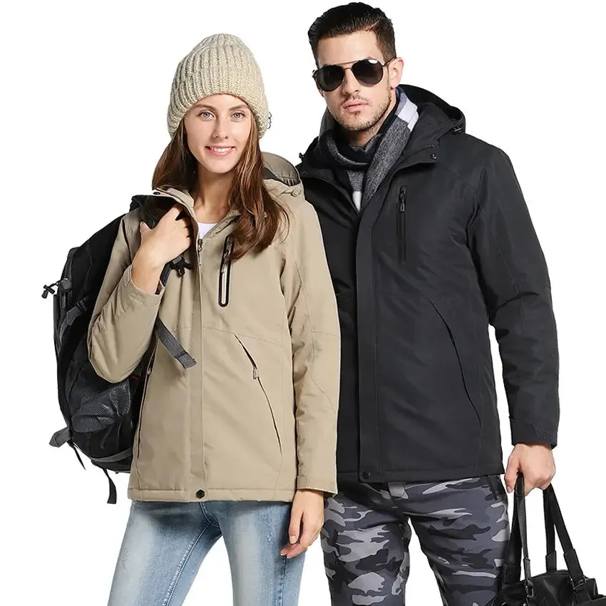 Men & women winter usb infrared heating cotton jacket outdoor camping