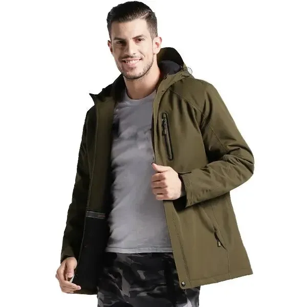 Men & women winter usb infrared heating cotton jacket outdoor camping