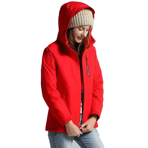 Men & women winter usb infrared heating cotton jacket outdoor camping