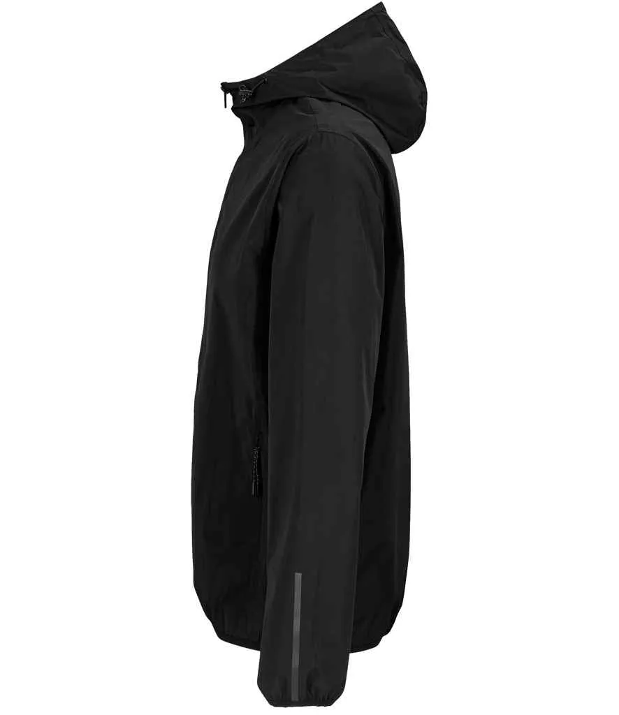 NEOBLU Unisex Andrea Waterproof Windbreaker Jacket | Deep Black