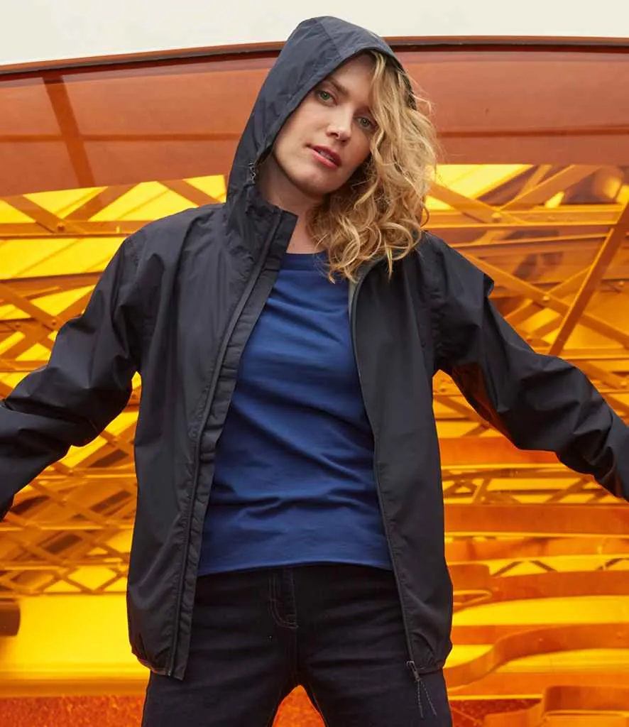 NEOBLU Unisex Andrea Waterproof Windbreaker Jacket | Deep Black