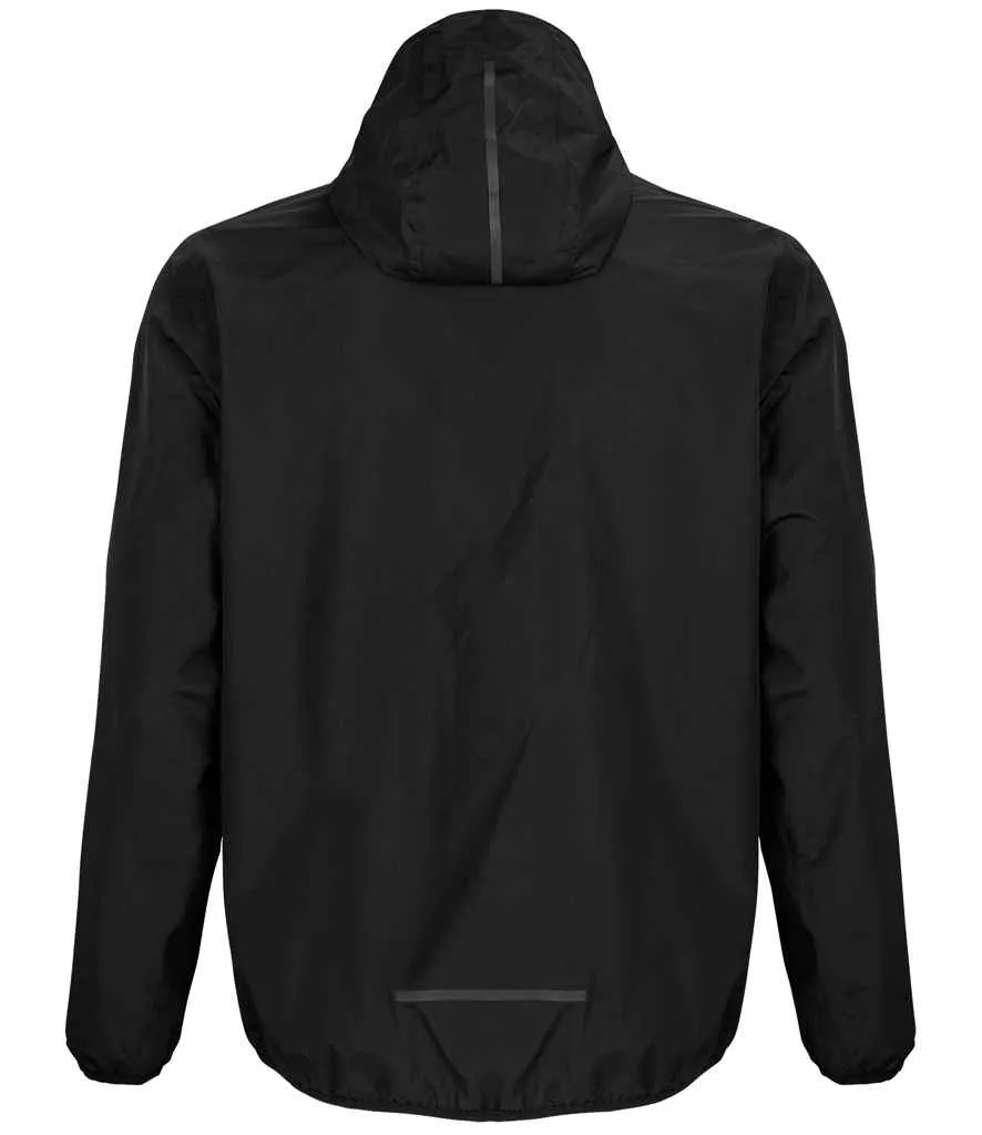 NEOBLU Unisex Andrea Waterproof Windbreaker Jacket | Deep Black