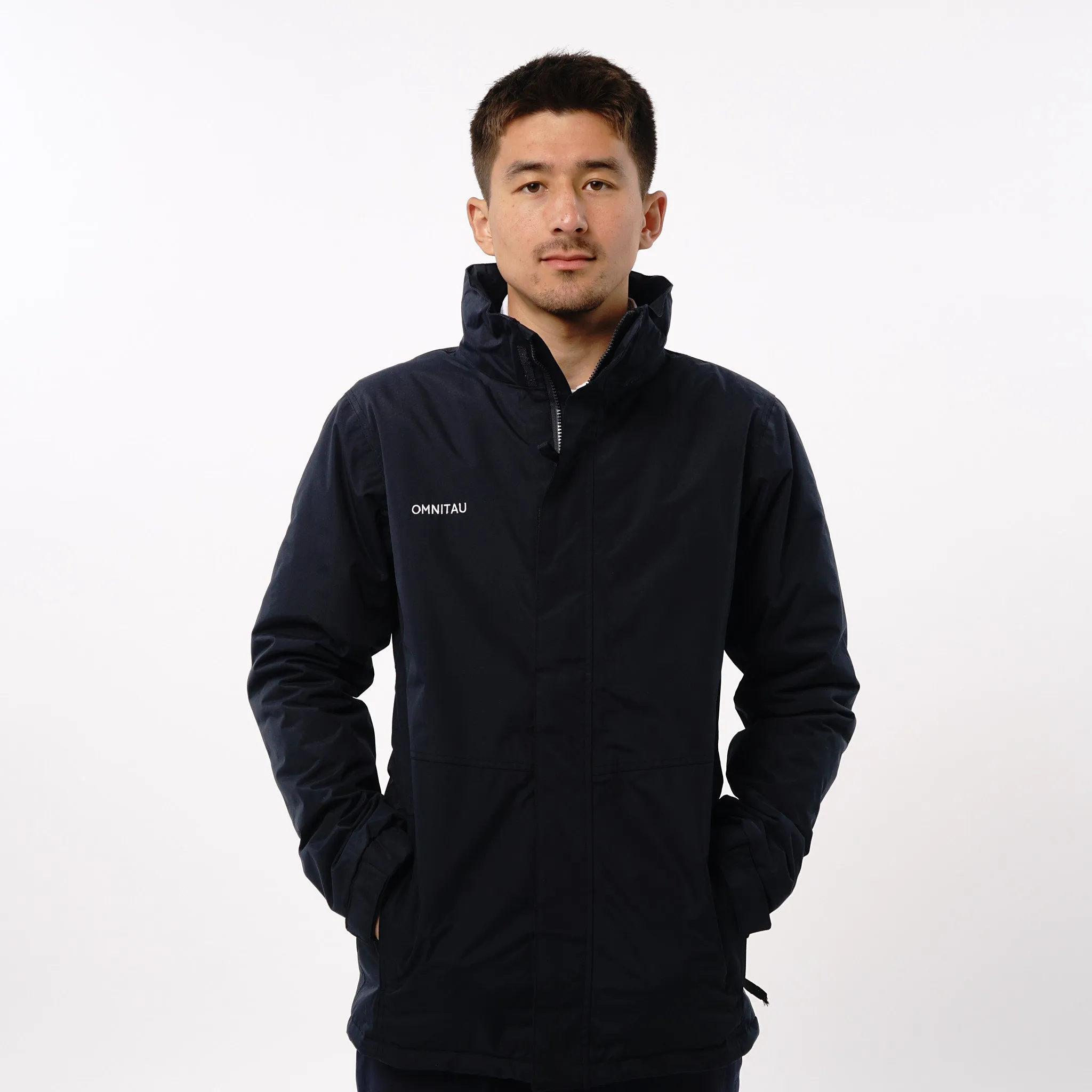 Omnitau Men's Team Sports Padded Waterproof Jacket - Navy