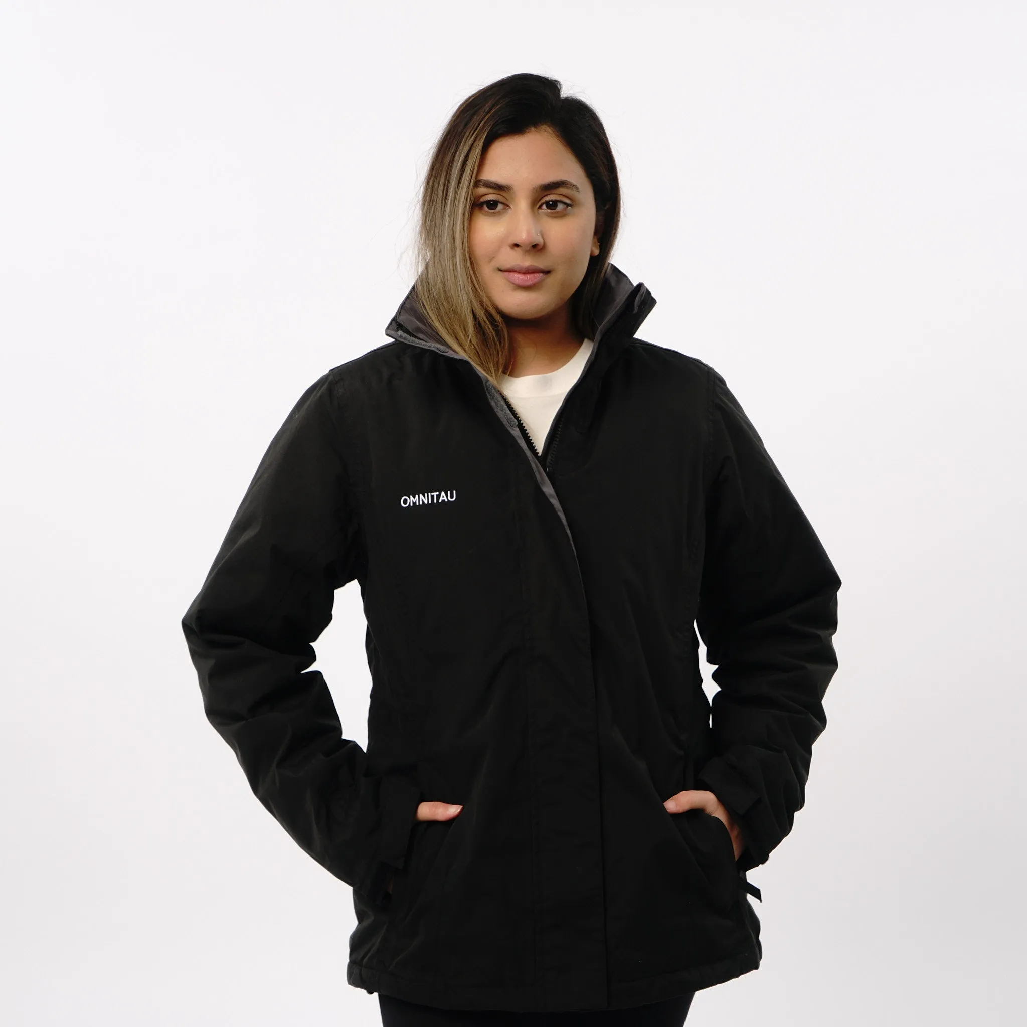 Omnitau Women's Team Sports Padded Waterproof Jacket - Black