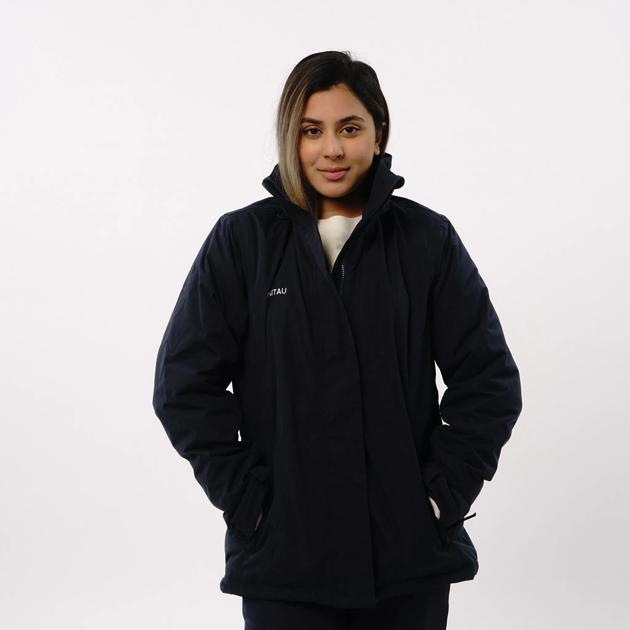 Omnitau Women's Team Sports Padded Waterproof Jacket - Navy