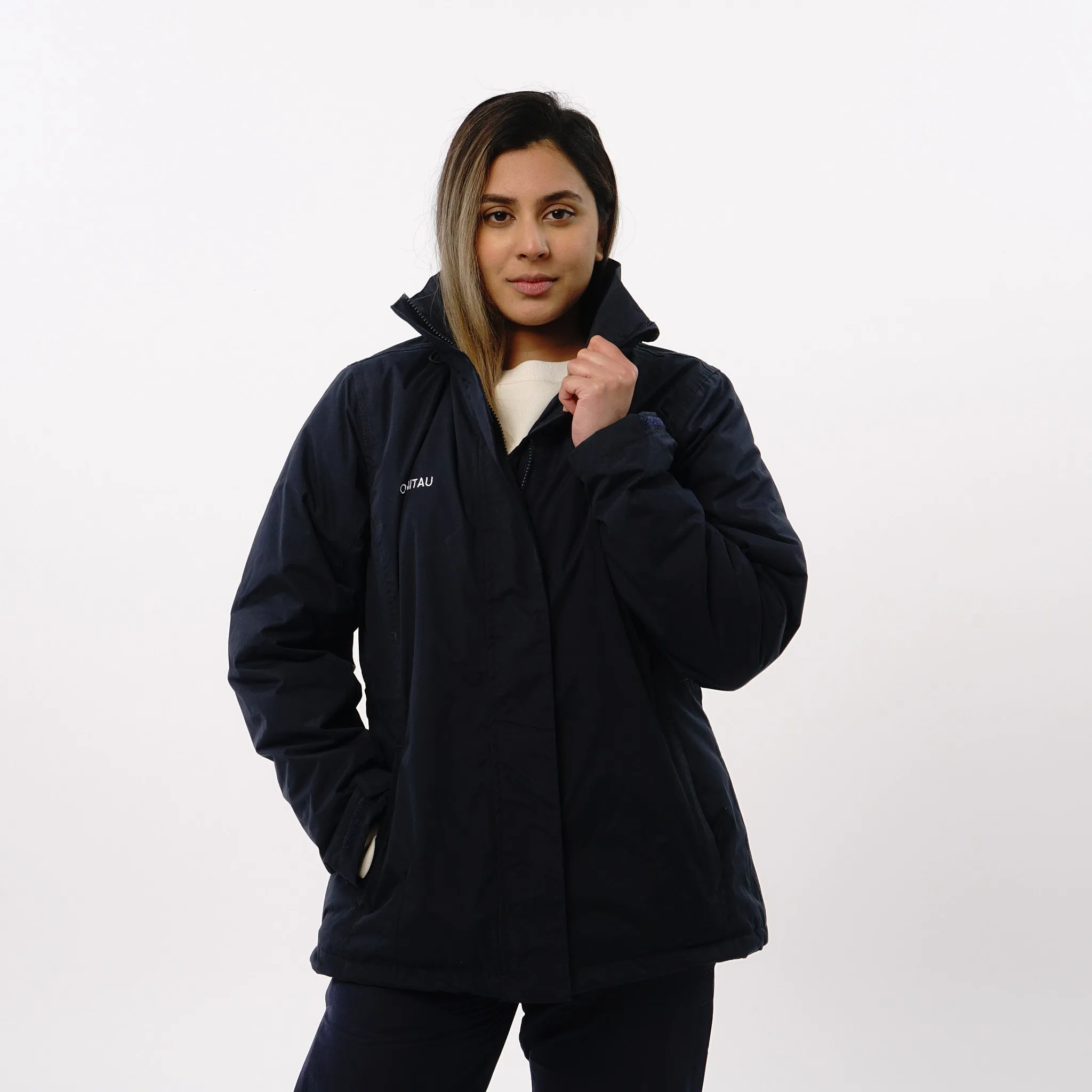 Omnitau Women's Team Sports Padded Waterproof Jacket - Navy