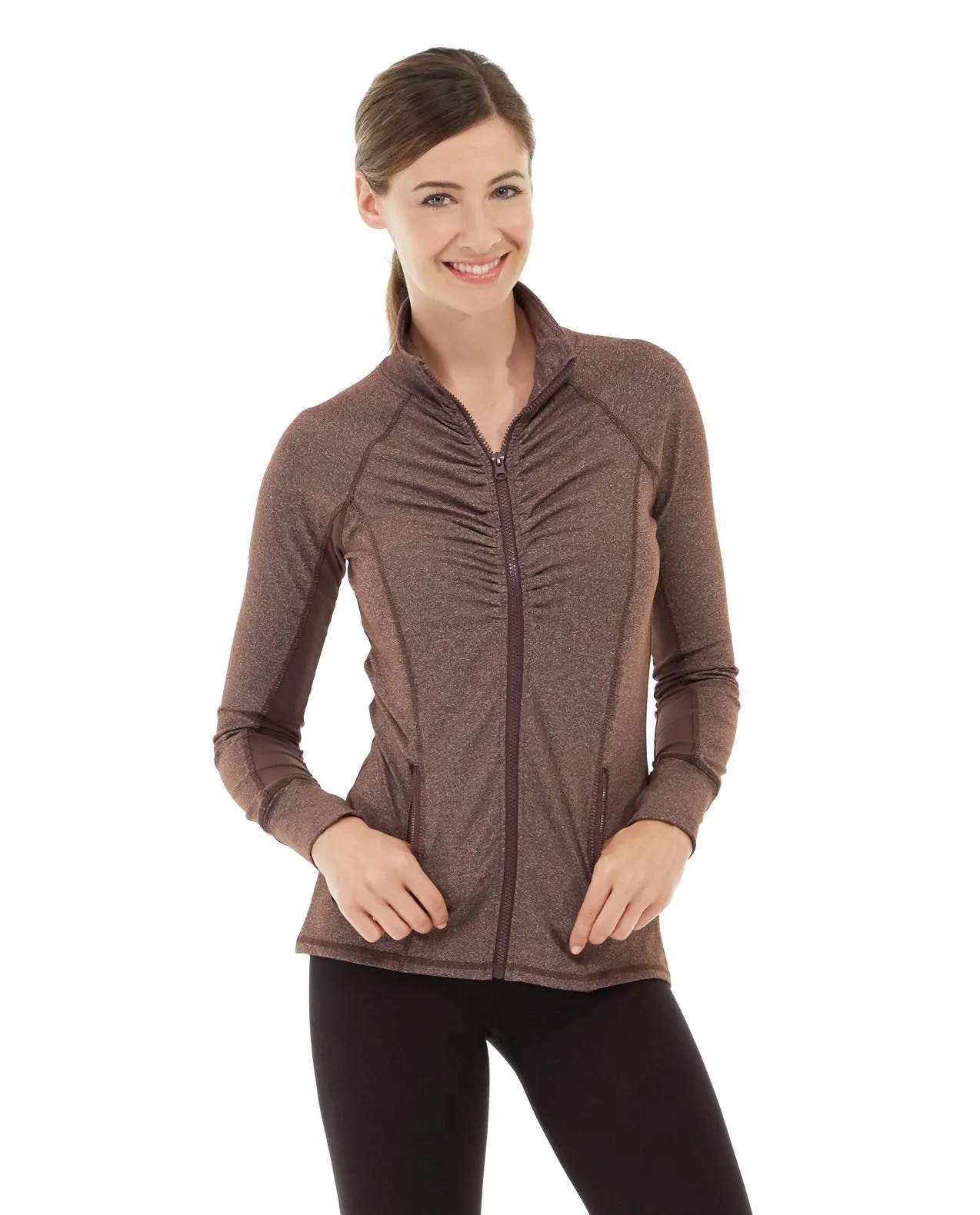 Riona Full Zip Jacket-XS-Brown