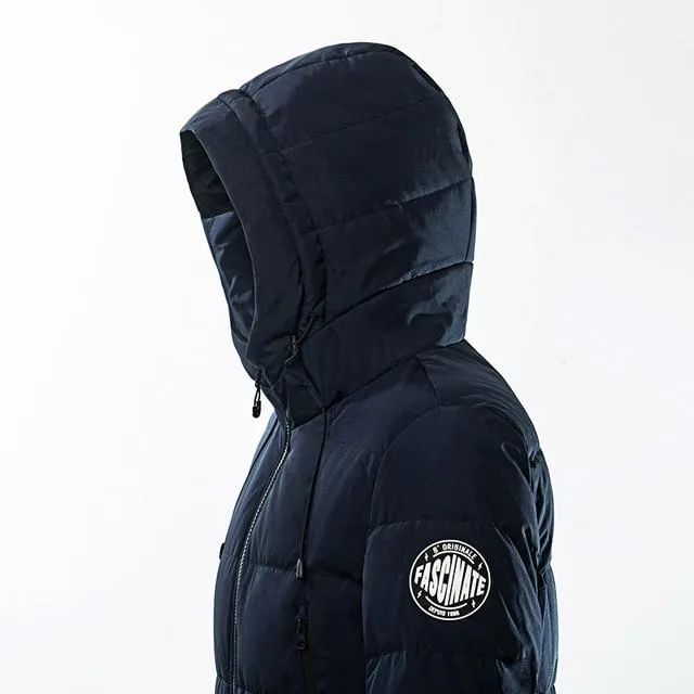SEMIR down jacket for men casual thick warm winter long hooded coat duck down jacket for men winter clothes men outerwear