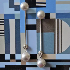 Series  26 | Pearl Jacket, 37.5 mm Long with Diamonds