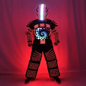 Tron RGB Light up Stage Suit Outfit Jacket Coat with full-color smart display