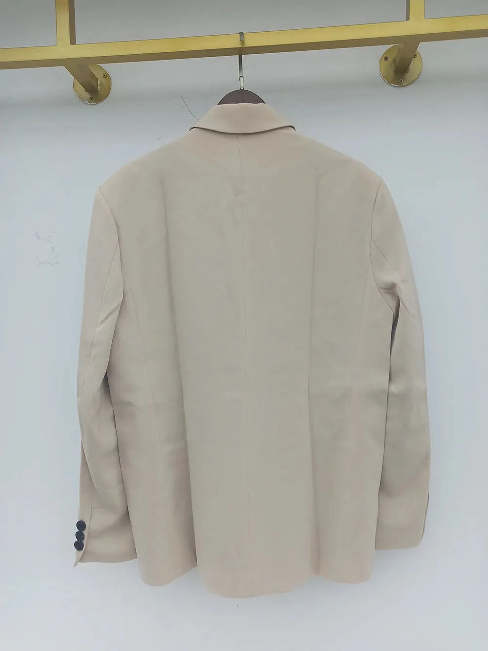 WIAOFELLAS  -  Suit Men's Coat Black Loose Korean Style Single Breasted Khaki Suit Coat For Male Spring New Causal Clothing 2Y7377